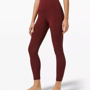 lululemon athletica Burgundy Leggings